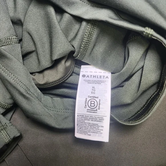 Athleta Women's Ace Tennis Skort 15 1/2 XL Green Short Pockets Pickleball Golf - Picture 11 of 11